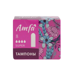 Тампоны Amfa Super 4 капель 8 шт