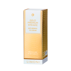 Крем для век антивозрастной со змеиным ядом и золотом LIMONI Gold Premium Syn-Ake Anti-Wrinkle Eye Cream 25 мл