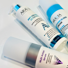 Крем-уход восстанавливающий для глубокого увлажнения сухих и обезвоженных волос ARAVIA Professional Hydra Gloss 250 мл