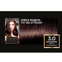 Стойкая краска для волос L'Oreal Paris Preference т.3 Бразилия 174 мл