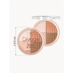 Палетка для лица скульптурирующая Divage Sculpt & Shine 12 г