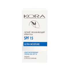 Крем-гель для лица легкий увлажняющий Kora Ultra Moisture Light Moisturizing Crem-gel SPF-15 50 мл
