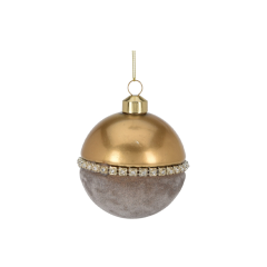 Ёлочное украшение Home Collection Снежная зима Шар d=8см 1 шт
