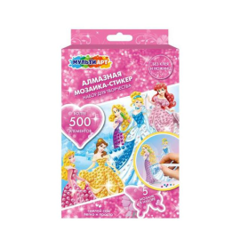 Принцессы Алмазные Мозаики-стикеры 1 шт