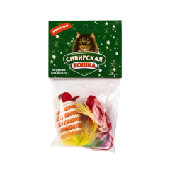 Набор игрушек для кошек Сибирская Кошка Мышь Велюровая и Мышь Сизалевая 2 пр.