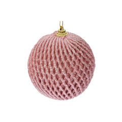 Ёлочное украшение Home Collection Pink New Year Розовый Новый год Шар d=8см 1 шт