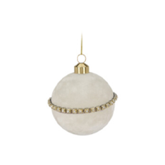 Ёлочное украшение Home Collection Снежная зима Шар d=8см 1 шт