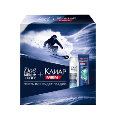 Подарочный набор Дав Пусть Всё Будет Гладко 200 мл+200 мл