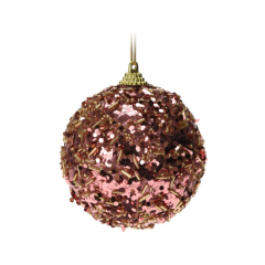 Ёлочное украшение Home Collection Pink New Year Розовый Новый год Шар d=8см 1 шт