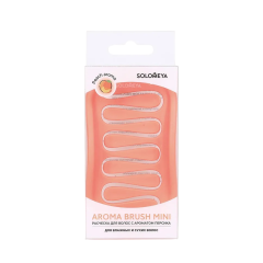 Арома-расческа для сухих и влажных волос с ароматом персика Solomeya Aroma Brush for Wet&Dry Hair Peach Mini 1 шт