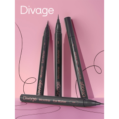 Подводка-фломастер Divage Microliner т.01 Черная 0,4 мл