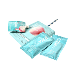 Стакан: Крем для рук + маска для лица + саше шампунь + бальзам Эстетическое Ателье Голубая Лагуна 4 пр