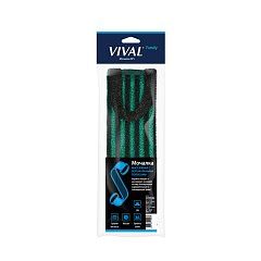 Мочалка для тела VIVAL Массажная с Вертикальными Полосами МПВ 39 1 шт