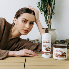 Маска для волос питательная с экстрактом кокоса Sadoer Coconut Oil Nourishing Hair Mask 500 г