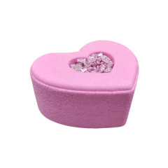Гейзер для ванны с солью сердце Bada Boom Love Bomb Pink 230 г