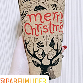 Стакан с крышкой Koopman International Red New Year Красный Новый Год 500 мл 1 шт