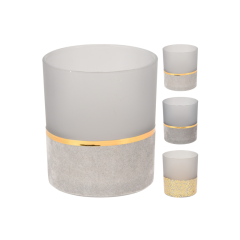 Подсвечник Home Collection Снежная зима Декоративный 9х9х10см 1 шт