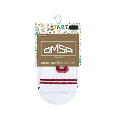 Носки с буквами на резинке Omsa Kids Calzino 21S02 Bianco р.31-34 1 пара