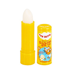 Детский бальзам для губ Три кота Увлажняющий Сливочно-Ванильный 4,2 г