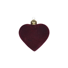 Ёлочное украшение Koopman International Pink New Year Розовый Новый Год Сердце 1 шт