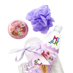 Подарочный набор Эстетическое Ателье Клубника со Сливками 3 пр