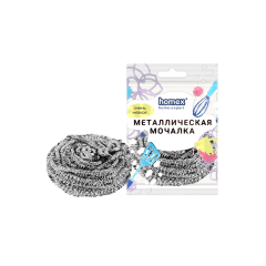 Мочалка металлическая Homex Очень Мягкая Спиральная 1 шт