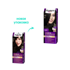 Стойкая крем-краска Палетт Интенсивный Цвет 1-0 (N1) Чёрный 110 мл