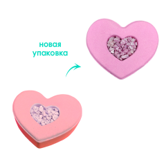 Гейзер для ванны с солью сердце Bada Boom Love Bomb Pink 230 г
