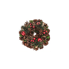 Декорация Koopman International Red New Year Красный Новый Год Венок Рождественский 1 шт