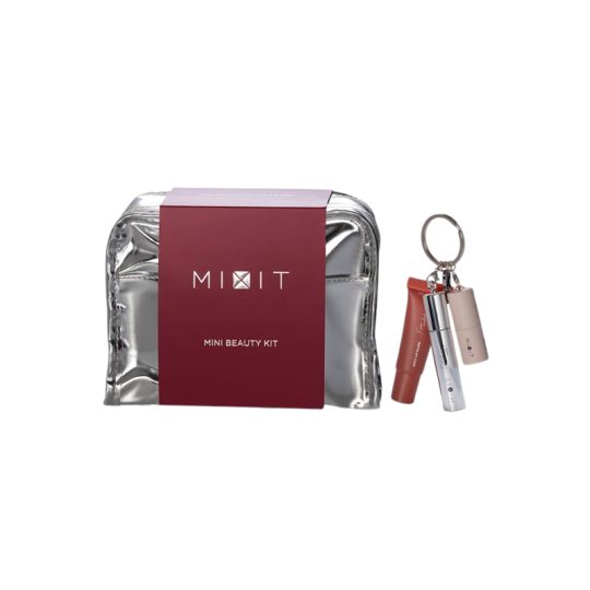 Набор миниатюр на брелке MIXIT Make Up Mini Beauty Kit 2,5 г+1 г+4 мл+1 шт+1 шт