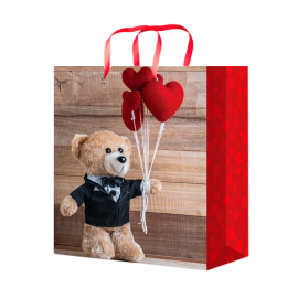 Мишка с Сердечками 18*23*8 см ПКП-9041 1 шт