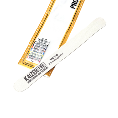 Пилка мягкая для маникюра шлифовочная Kaizer Pro Прямая Деревянная 18 см 180/240 NF-81 1 шт