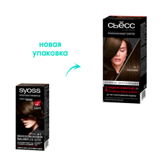 Стойкая краска для волос Сьёсс Сьёсс т.4-1 Каштановый 115 мл