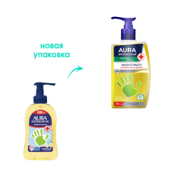 Мыло жидкое для всей семьи AURA Antibacterial С Ромашкой 300 мл