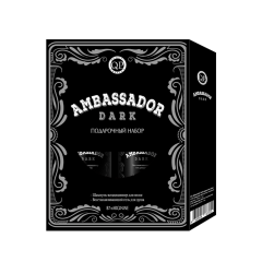 Подарочный набор (Шампунь для волос+Гель для душа) Q.P. Ambassador Dark 250 мл+250 мл