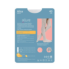 Колготки детские Allure All ALISA 40 Белые 146-152 40 den
