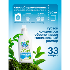 Кондиционер-ополаскиватель концентрированный Grass Crispi Eco Свежесть Чувств 1000 мл