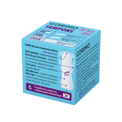 Женские гигиенические тампоны Corimo Super Plus L 4 капель 16 шт