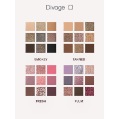 Палетка теней для век Divage Easy Nude Tanned 9 г