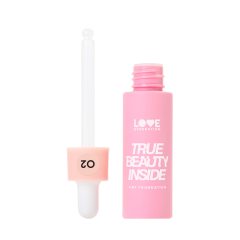 Тональный крем-тинт стойкий пудровый финиш Love Generation True Beauty Inside т.02 Cветлый бежевый 27 мл