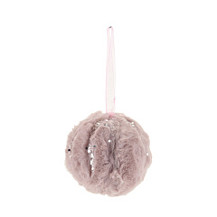 Подвесная декорация Koopman International Pink New Year Розовый Новый Год Шар 1 шт