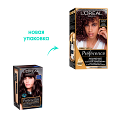 Стойкая краска для волос L'Oreal Paris Preference т.4.12 Монмартр 174 мл