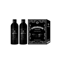 Подарочный набор (Шампунь для волос+Гель для душа) Q.P. Ambassador Dark 250 мл+250 мл