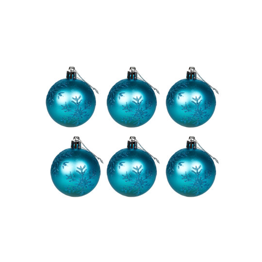 Шар новогодний Home Collection Снежинка CH31222-22 6 см 6 шт