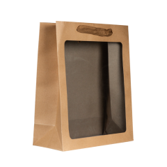 Пакет подарочный Home Collection Крафт Окно PLM33196 26*32*12 см 1 шт