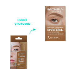 Набор для домашнего окрашивания Bronsun Bronsun т.5 Светло-коричневый 12 мл