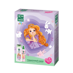 Подарочный набор: Шампунь + Спрей для волос Чистая Линия Kids Шелковые Локоны 240 мл+160 мл