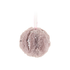 Подвесная декорация Koopman International Pink New Year Розовый Новый Год Шар 1 шт