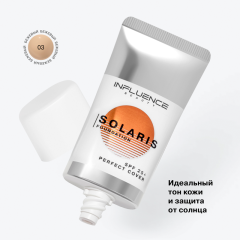 Тональная основа Influence Beauty Solaris Foundation SPF 25+ т.03 Medium 25 мл