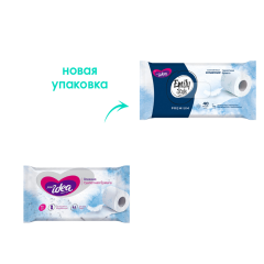 Влажная туалетная бумага Emily Style Растворяющаяся 40 шт